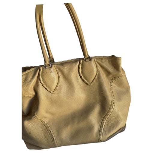 Leather tote
