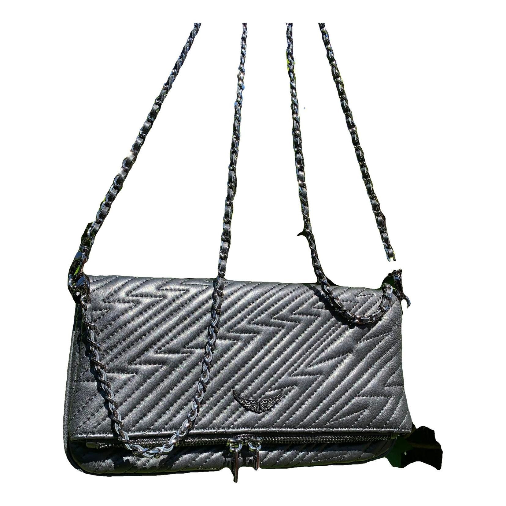 Rock leather crossbody bag