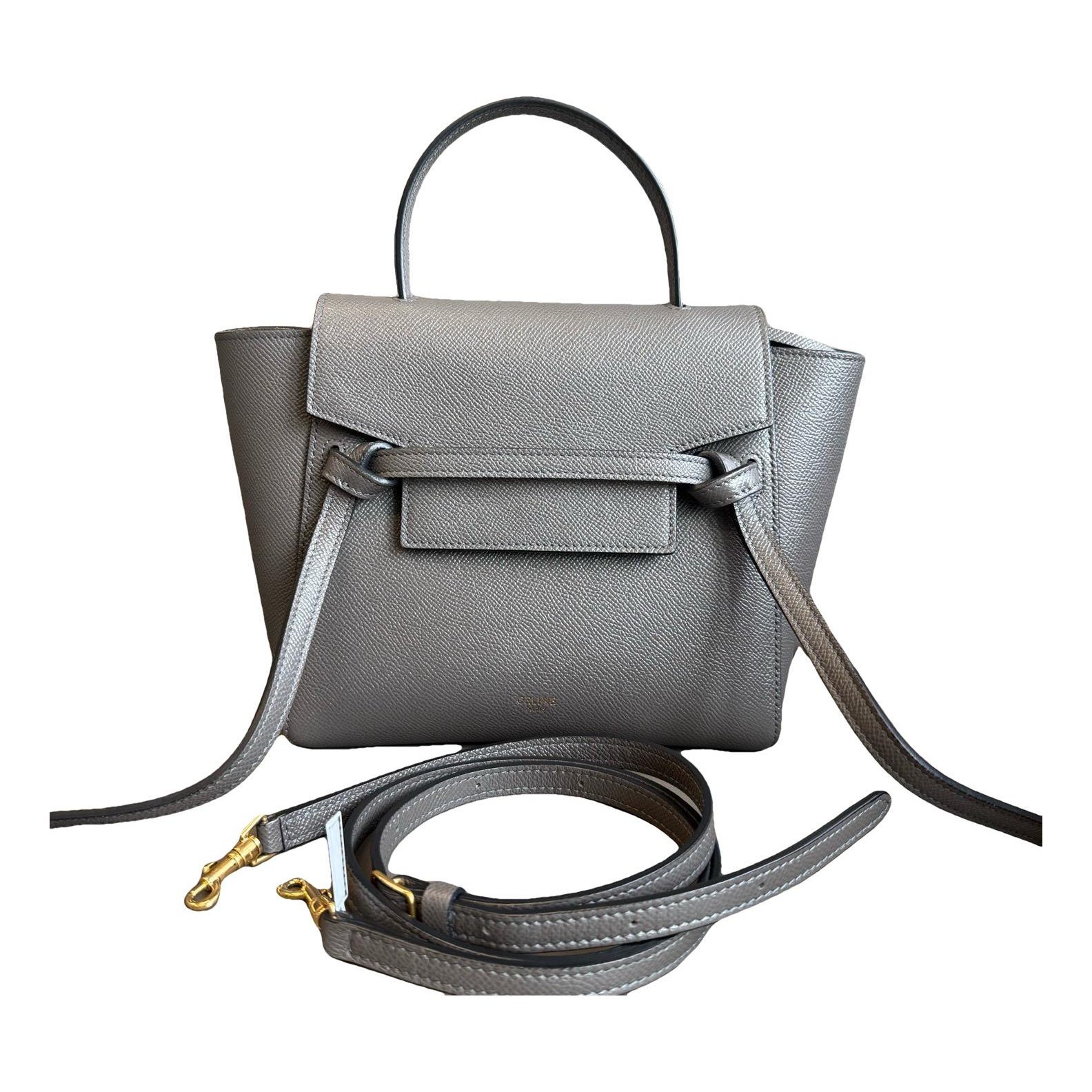 Belt leather handbag