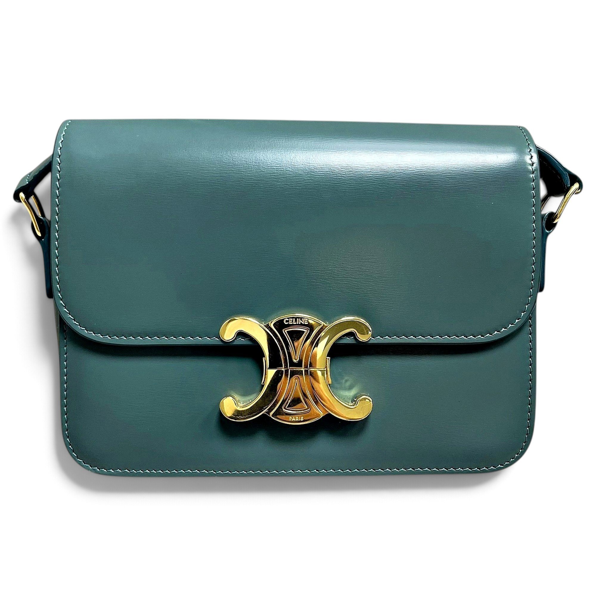 Triomphe leather handbag