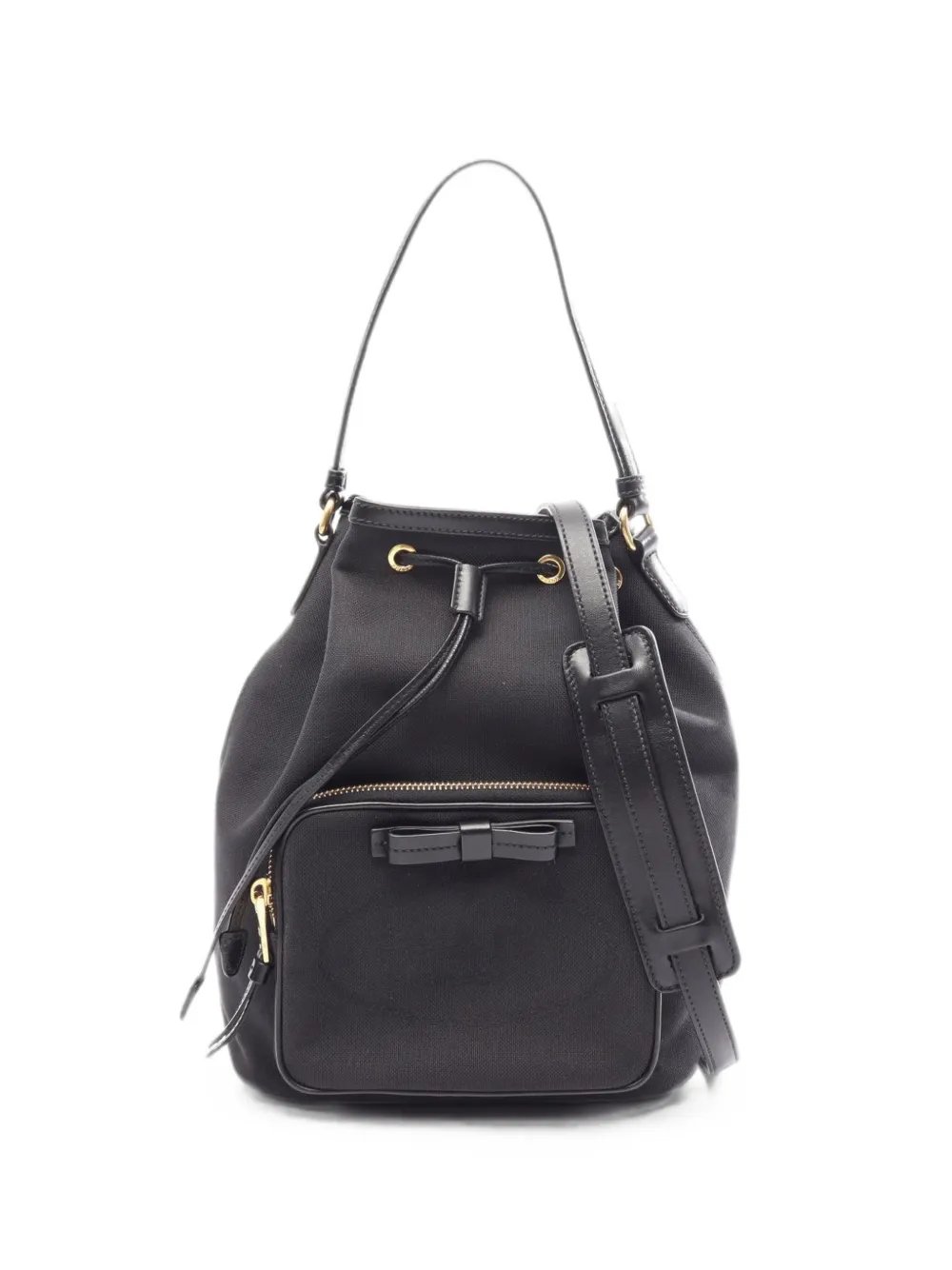 2010s bow-detail two-way bucket bag