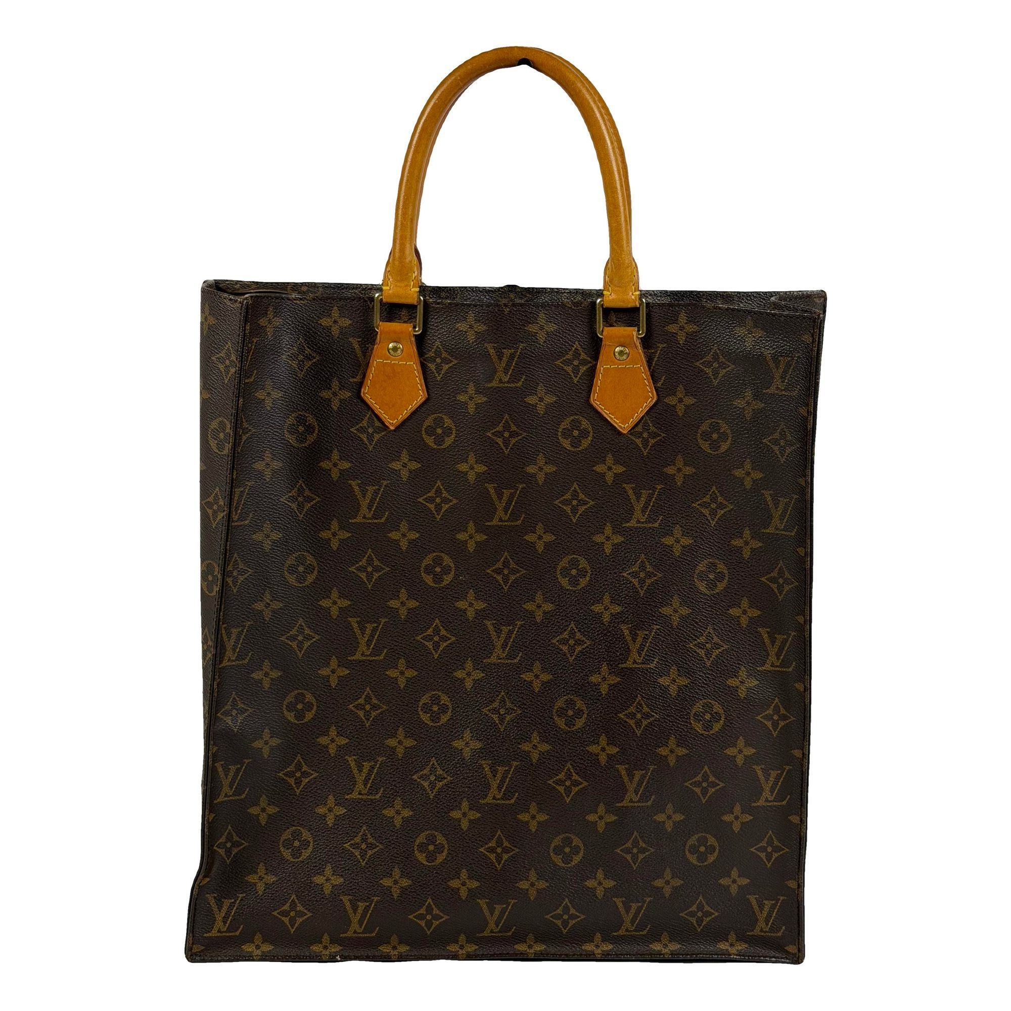 Plat leather handbag
