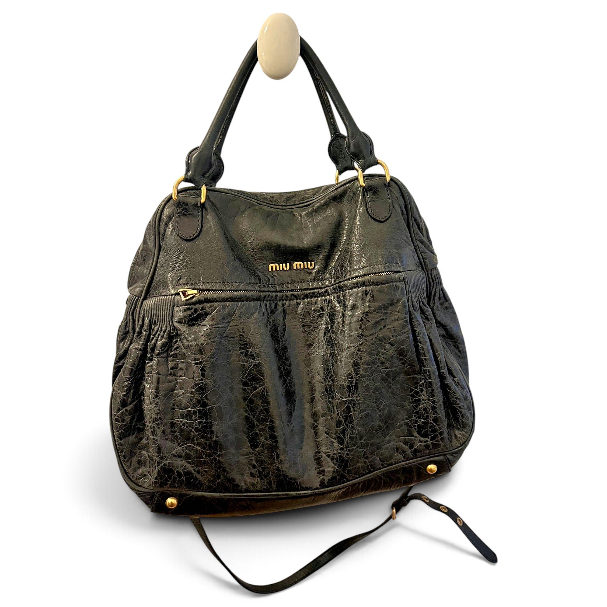 Miu Miu Vitello leather handbag
