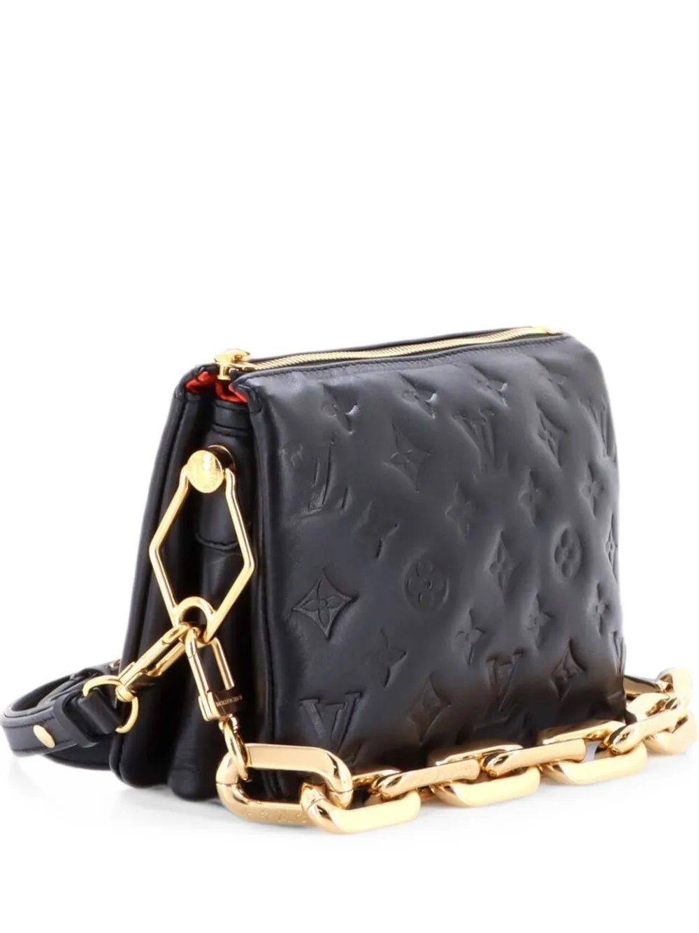 Coussin Bag Monogram Embossed Lambskin BB crossbody bag