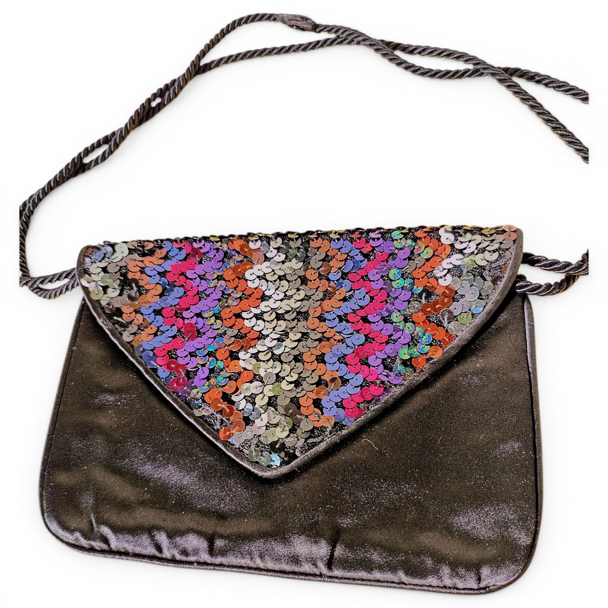 Glitter clutch bag