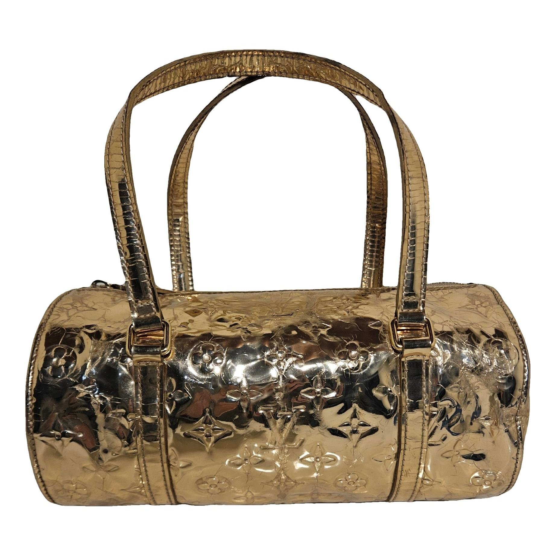 Patent leather handbag