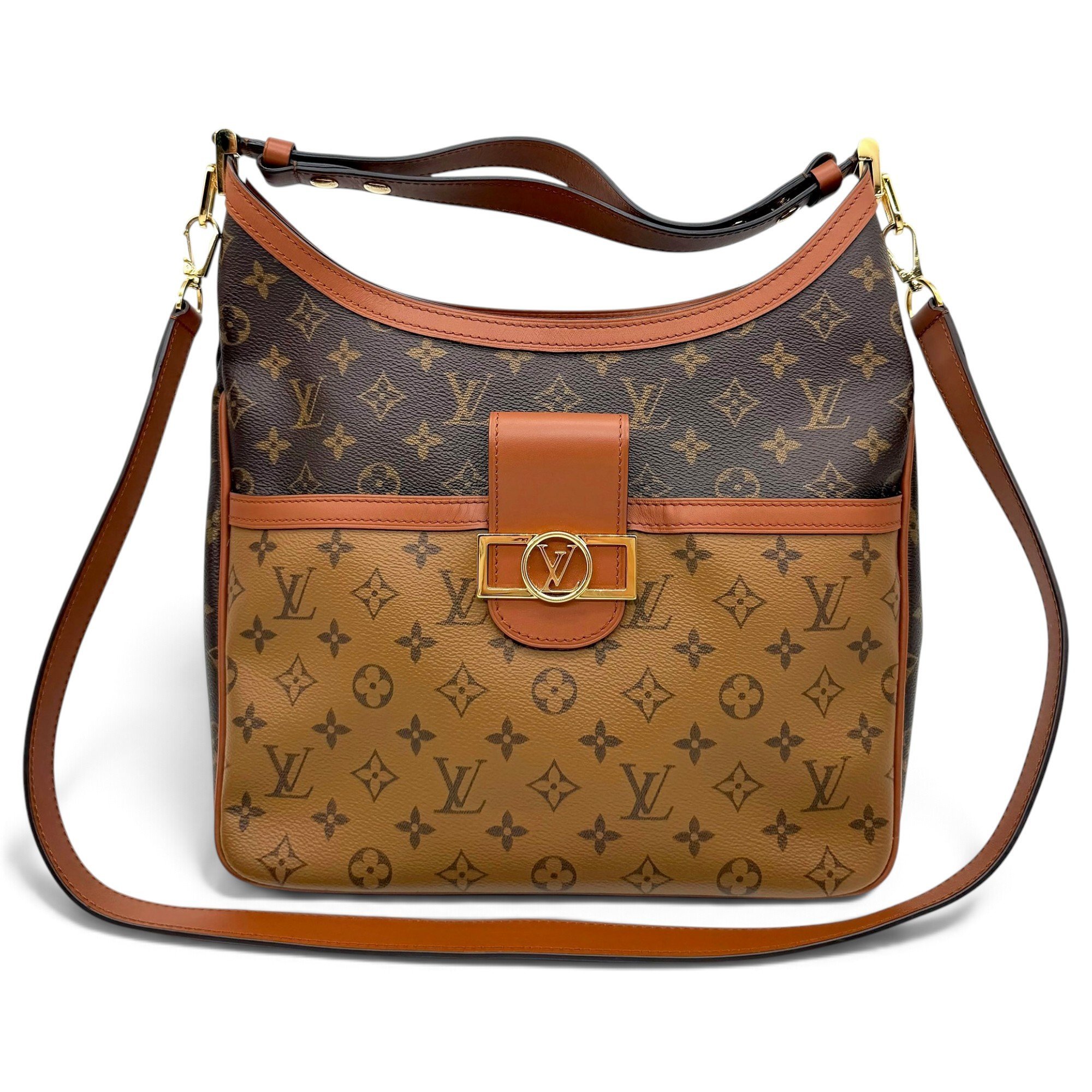 Dauphine Hobo leather handbag
