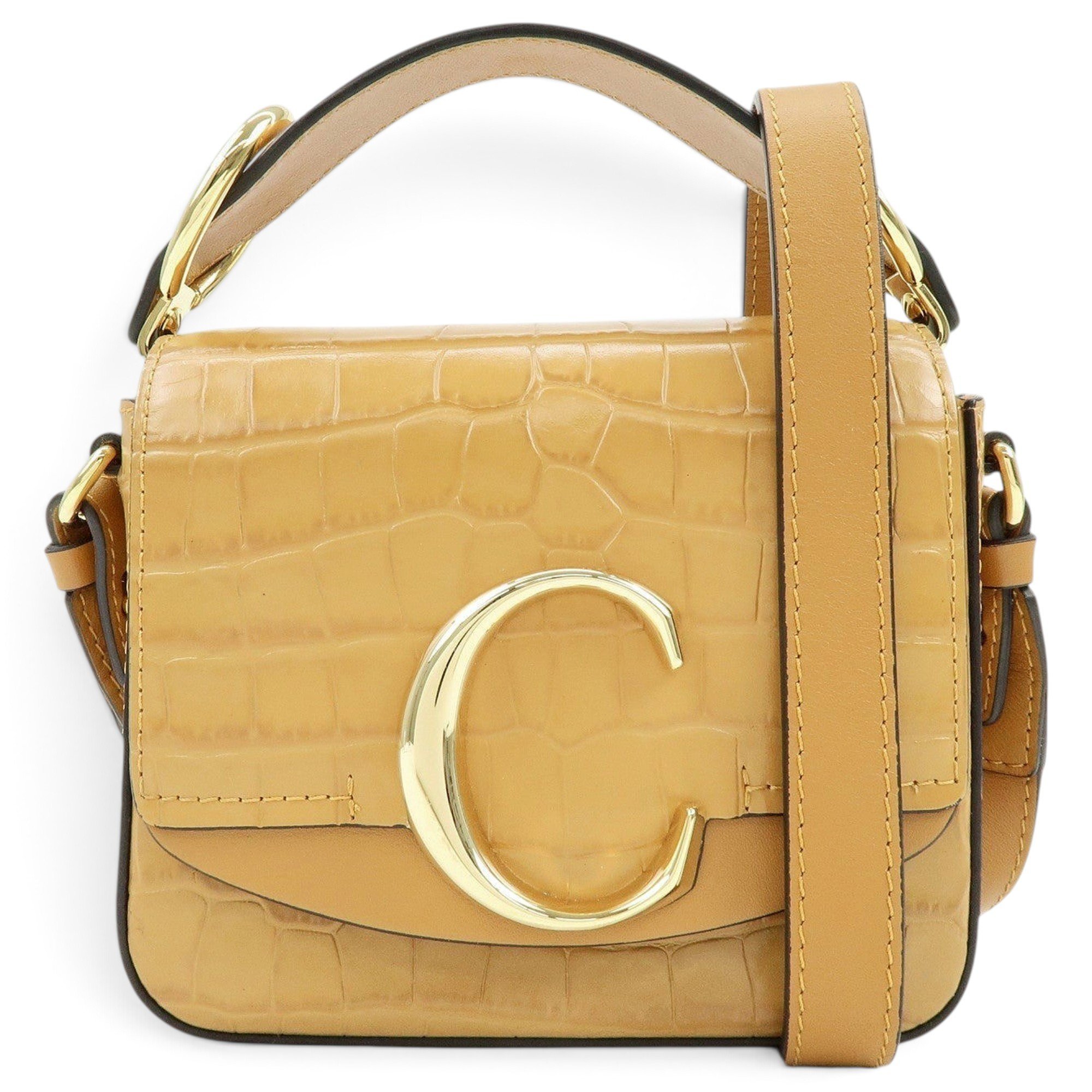 C leather handbag
