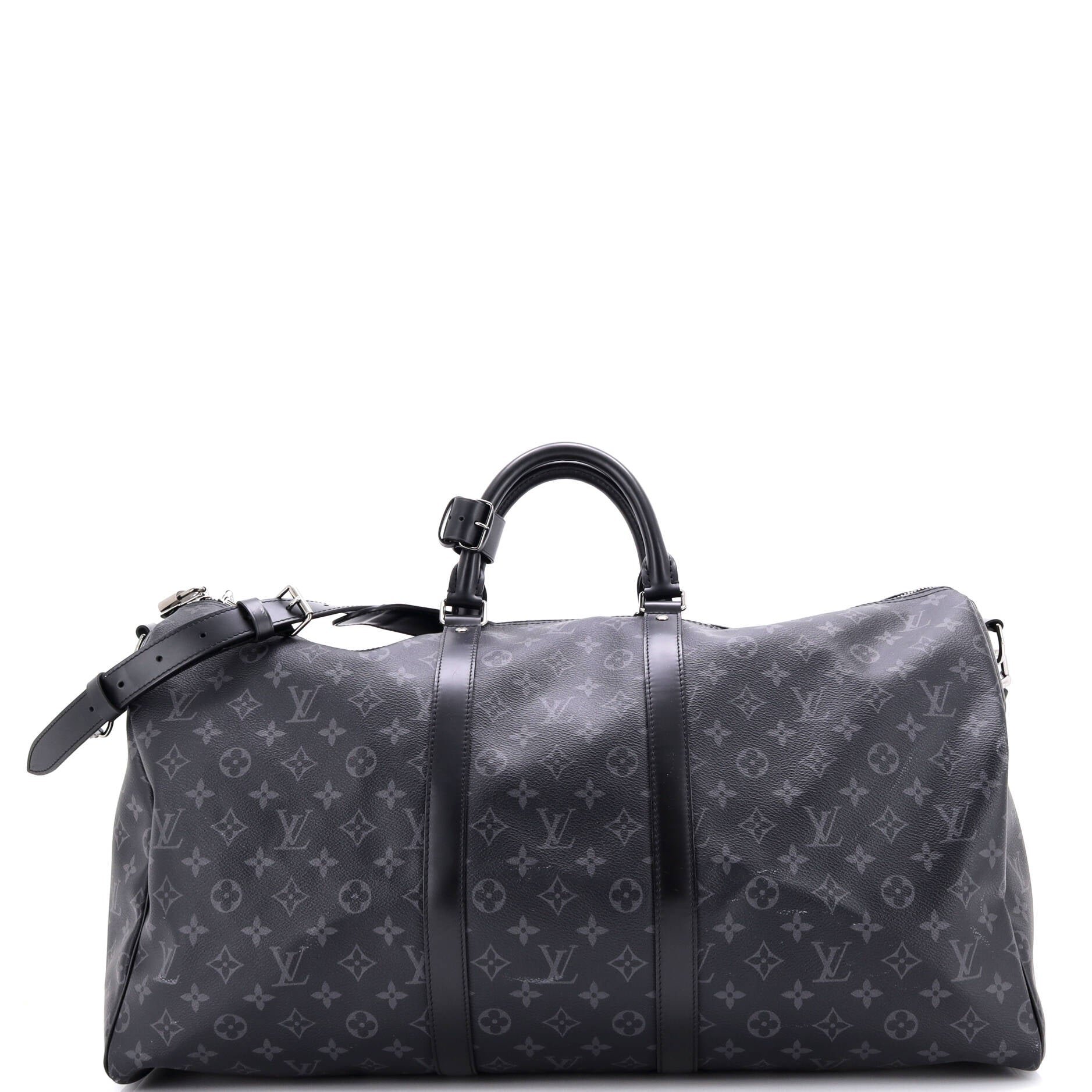 Keepall Bandouliere Bag Monogram Eclipse Canvas 55