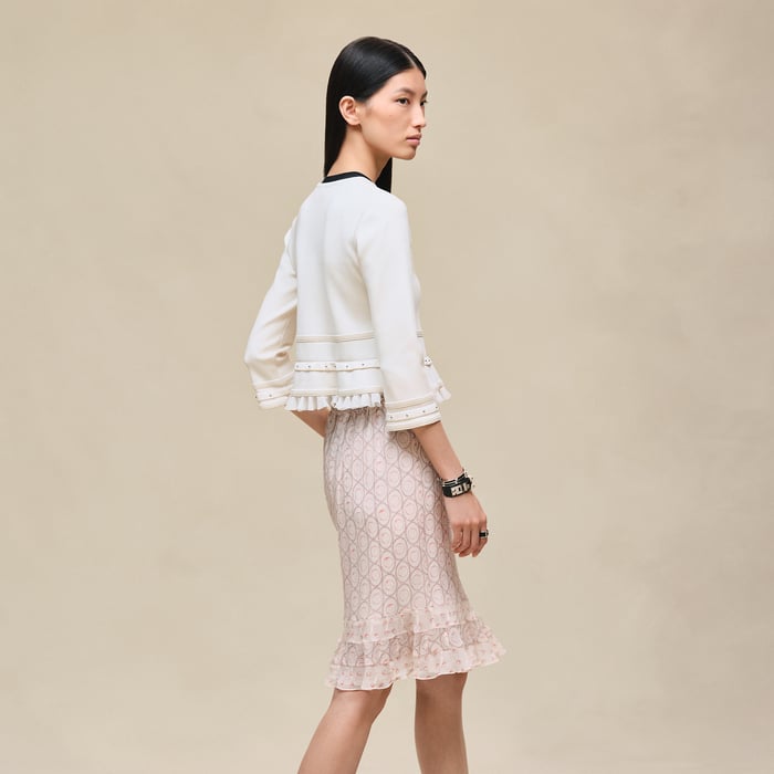Blanc Naturel Zipped Jacket