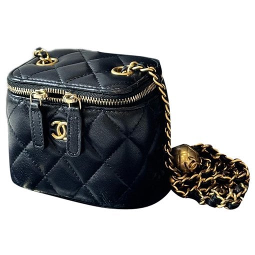Trendy CC Vanity leather crossbody bag
