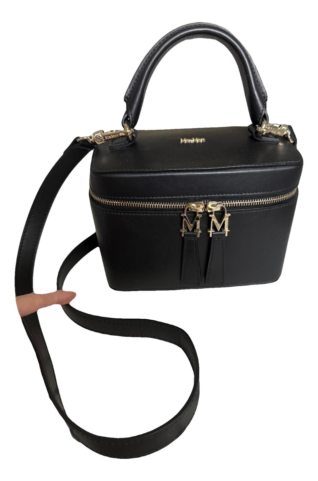 Leather clutch bag