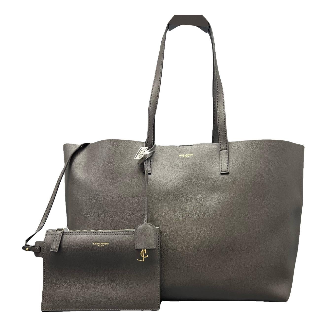 Shopping leather handbag