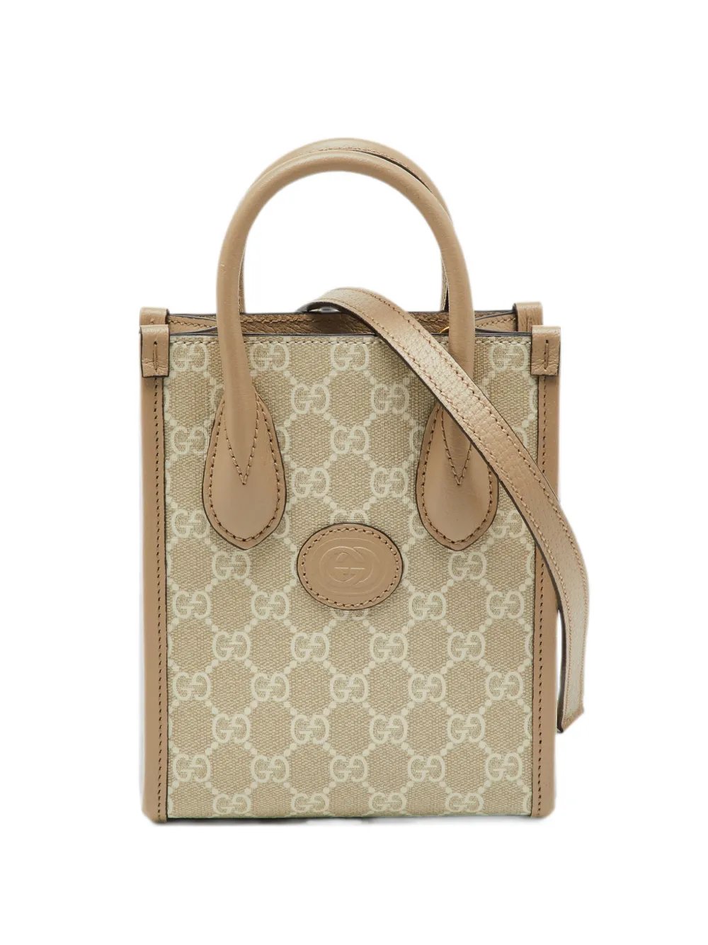 mini GG Supreme leather tote bag