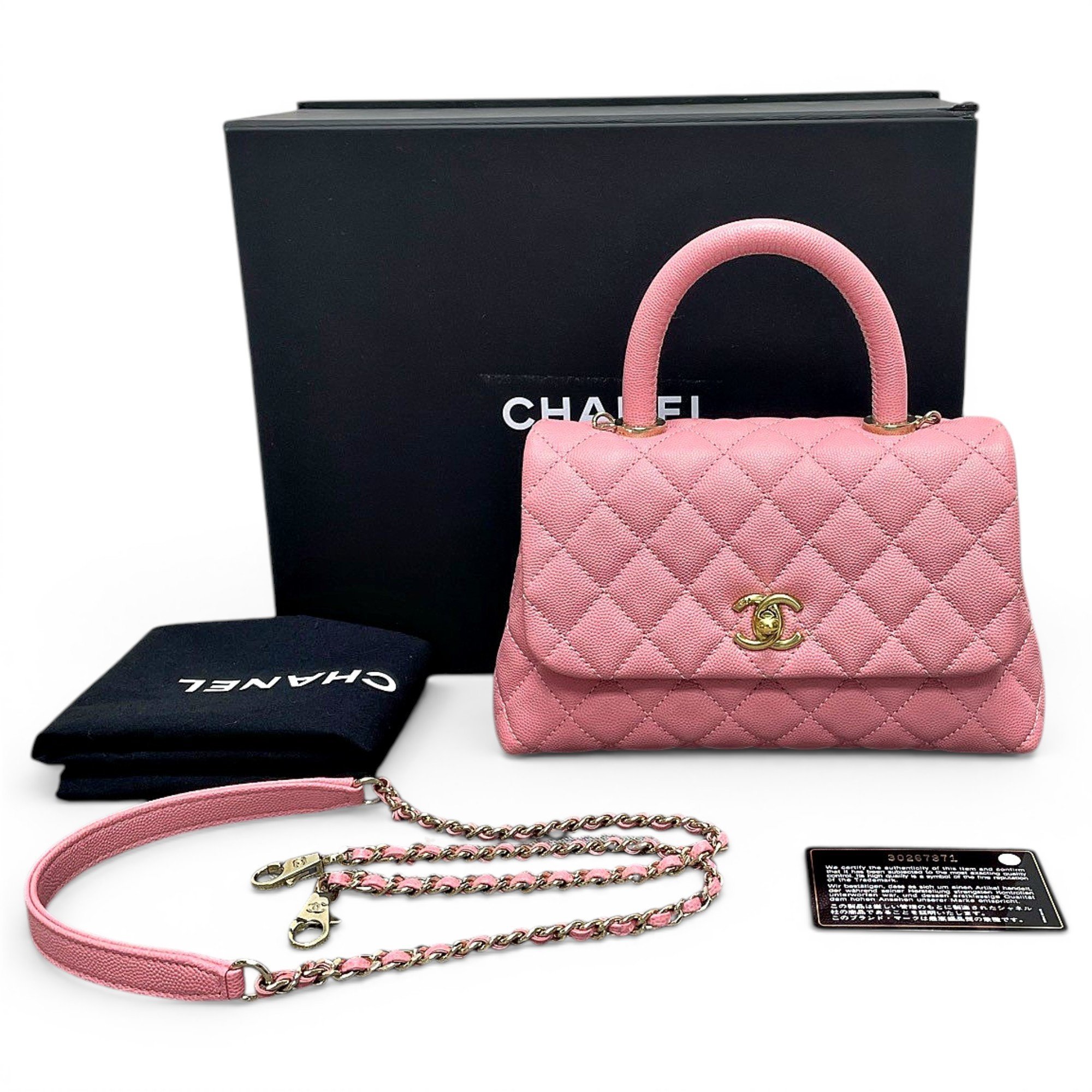 Coco Handle leather handbag