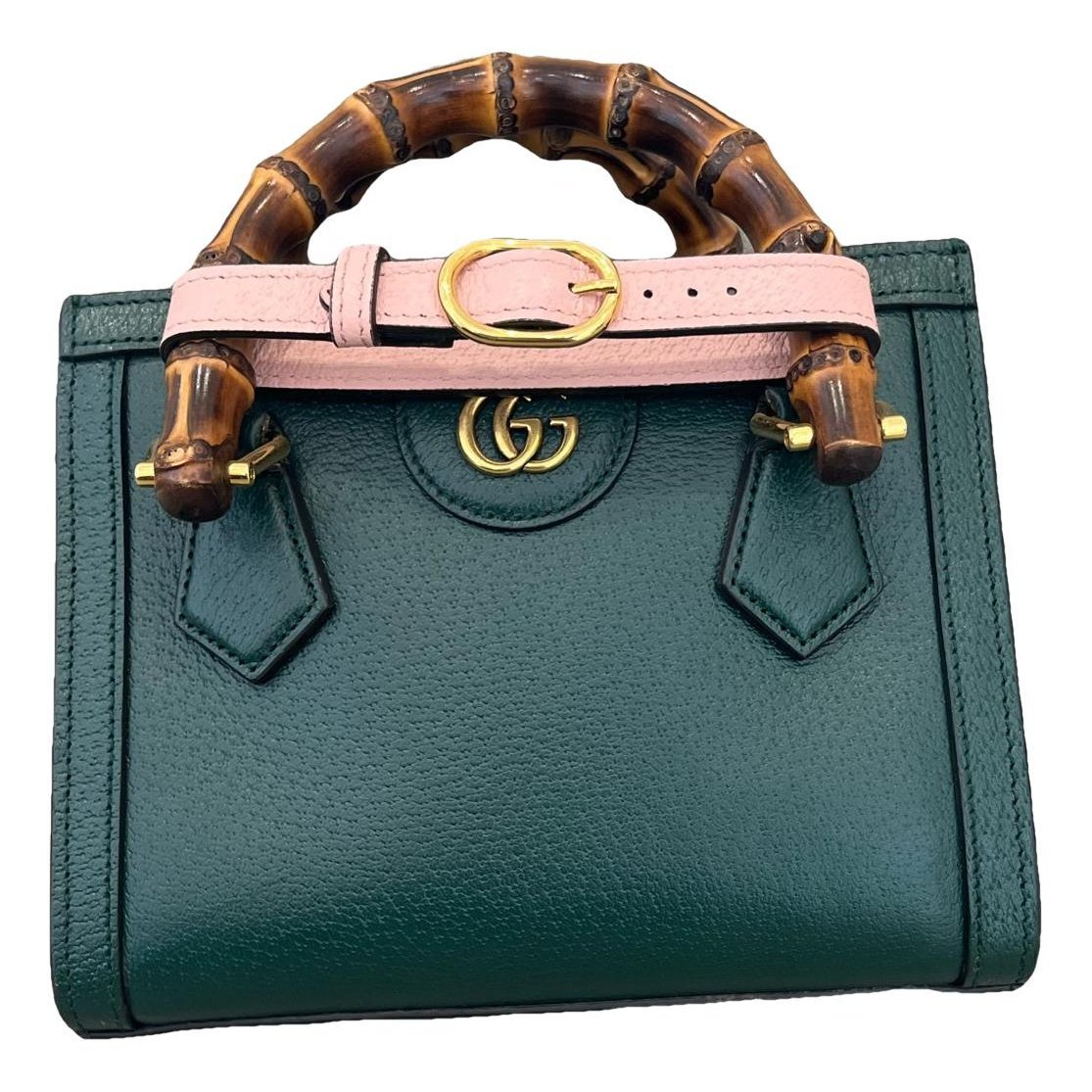 Diana Bamboo leather handbag