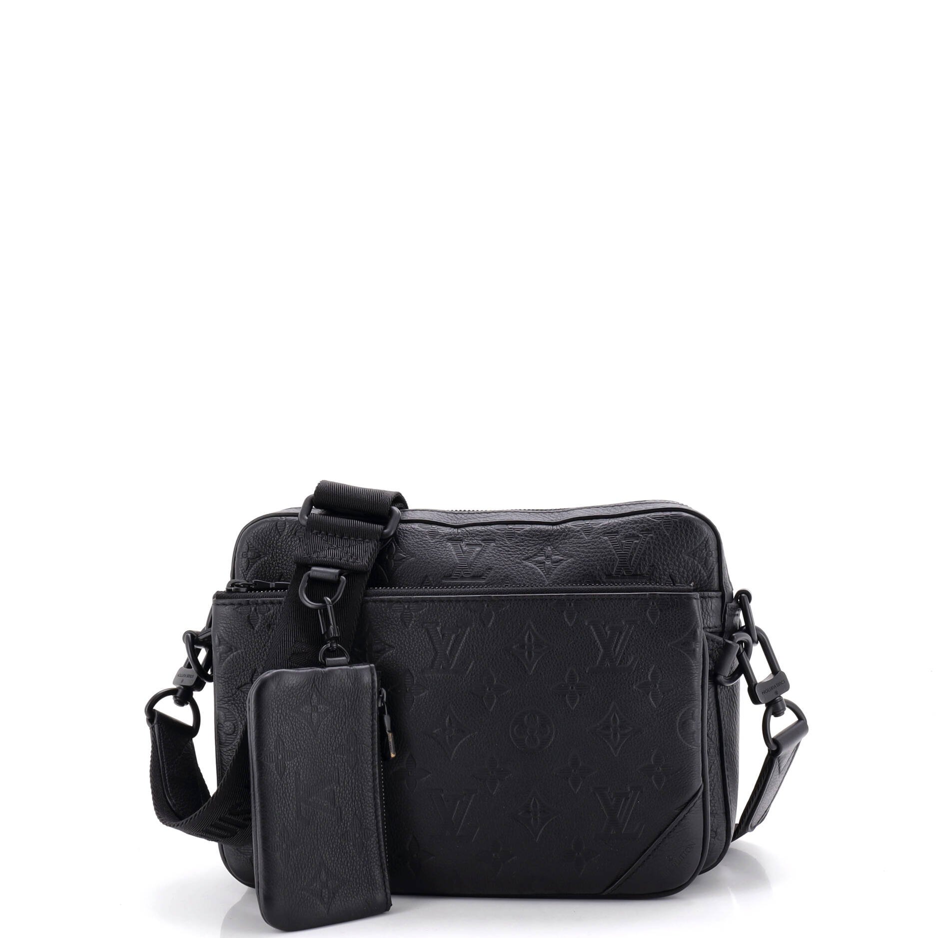Trio Messenger Bag Monogram Shadow Leather