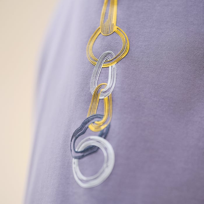 Gris Nuage "Effet Kaleidoscope" T-shirt Dress