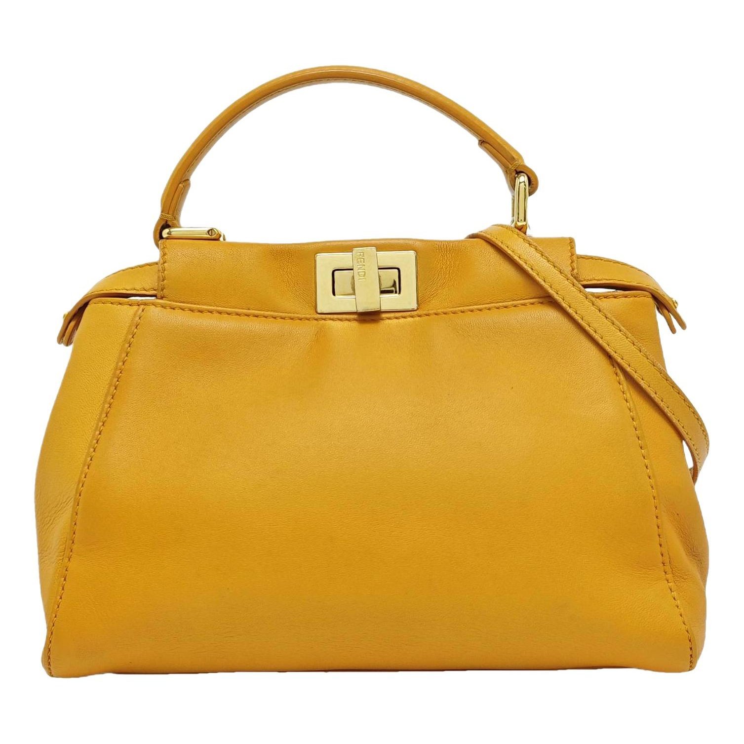 Peekaboo leather handbag
