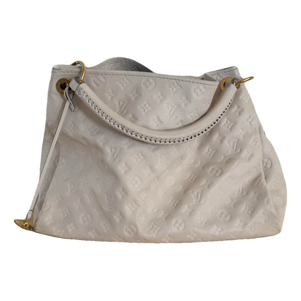 Artsy leather handbag
