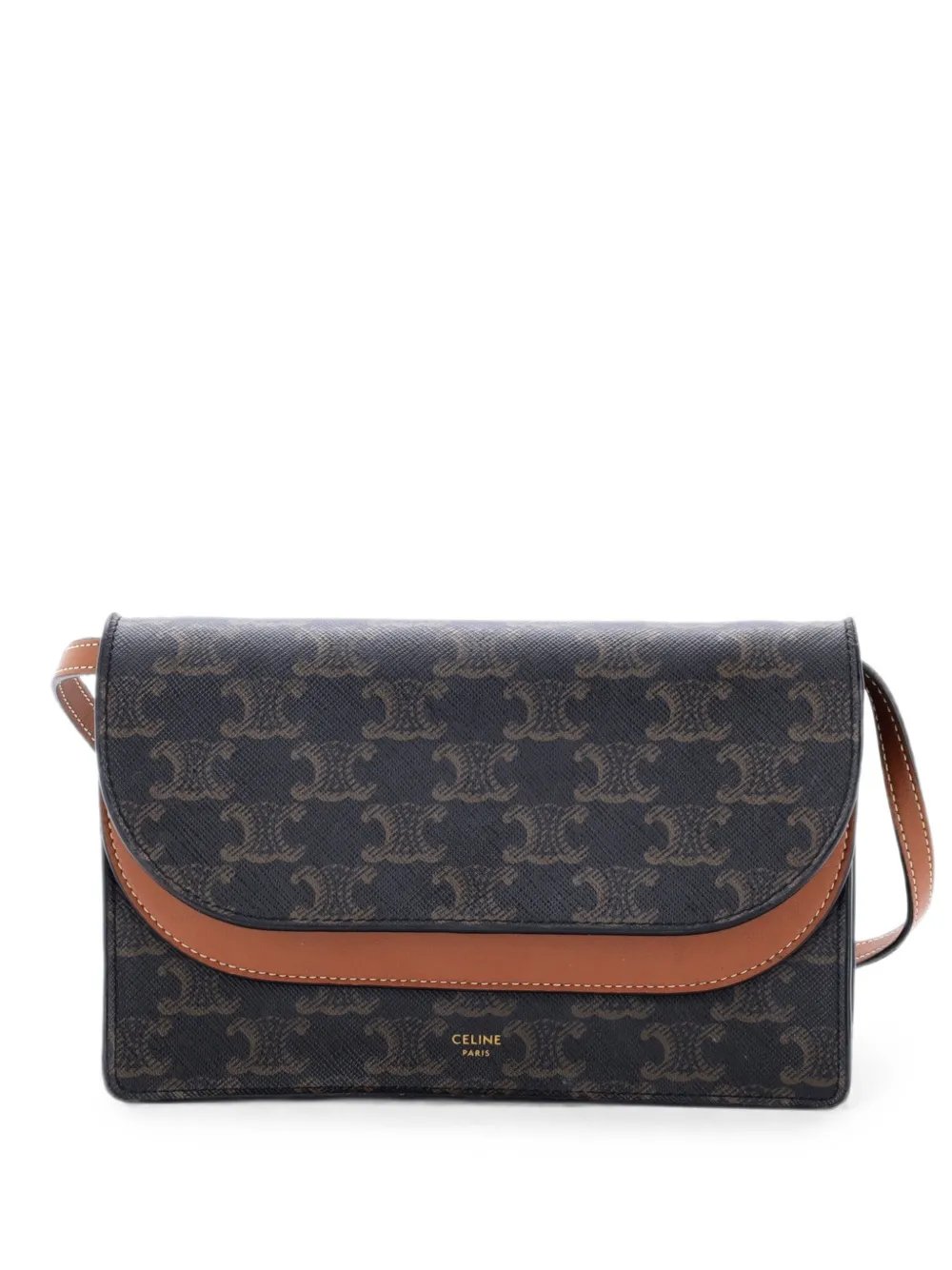 Wallet on Strap Triomphe Coated Canvas crossbody bag