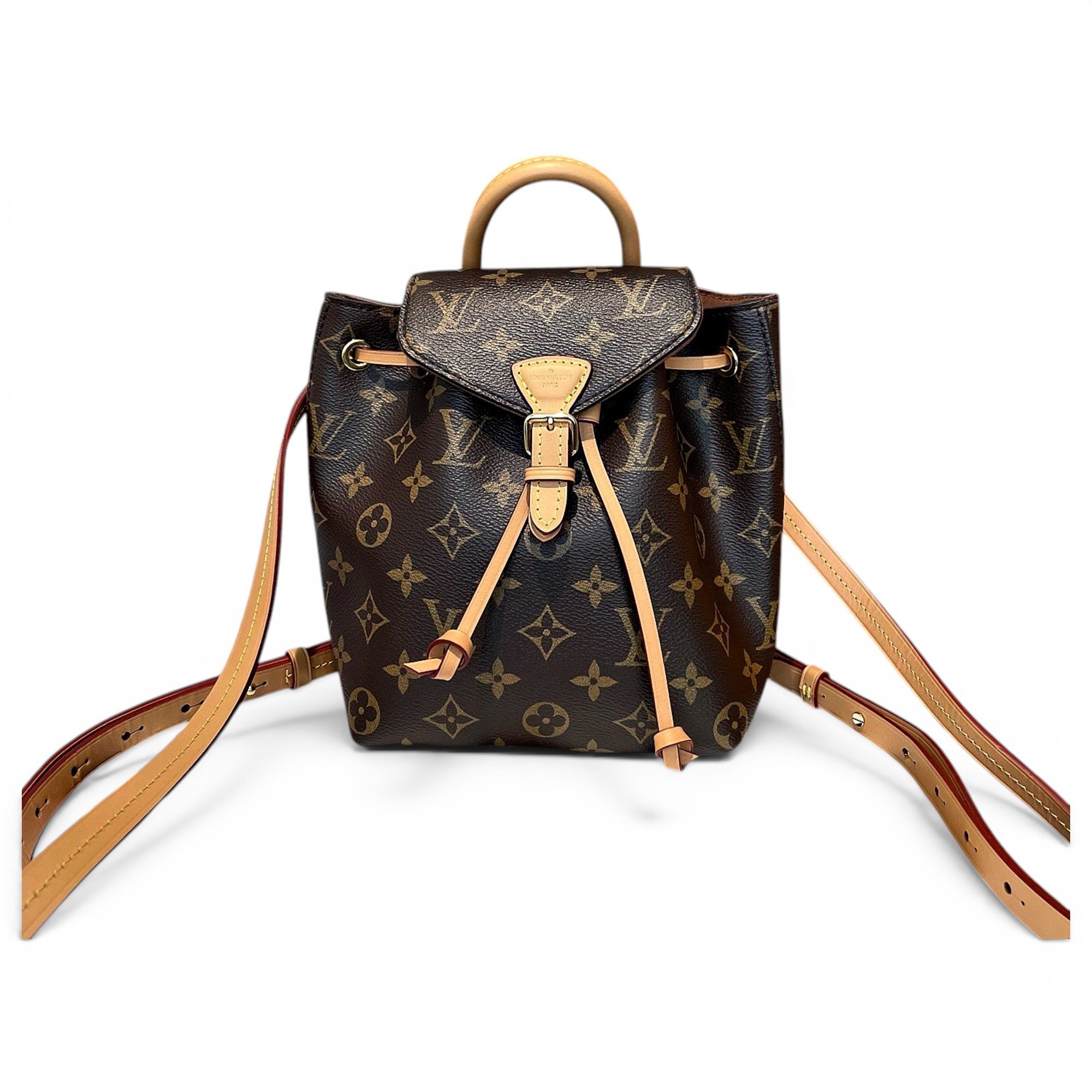Montsouris Vintage leather backpack