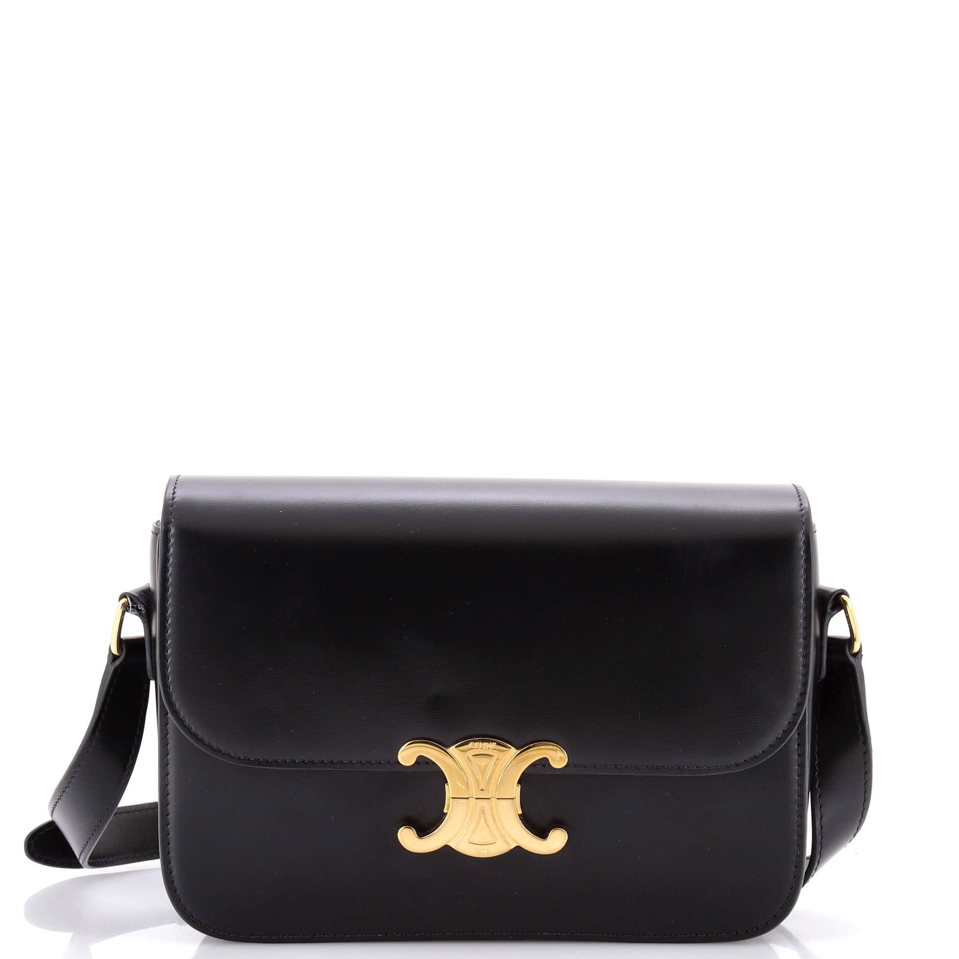 Celine Triomphe Shoulder Bag Smooth Calfskin Medium