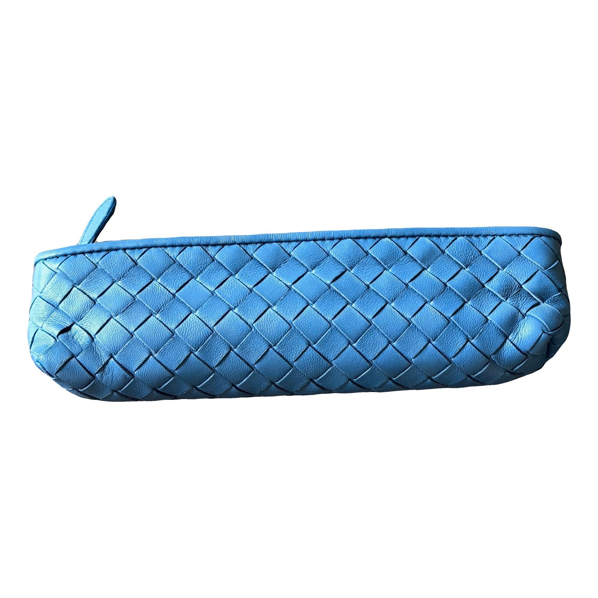 Leather clutch bag