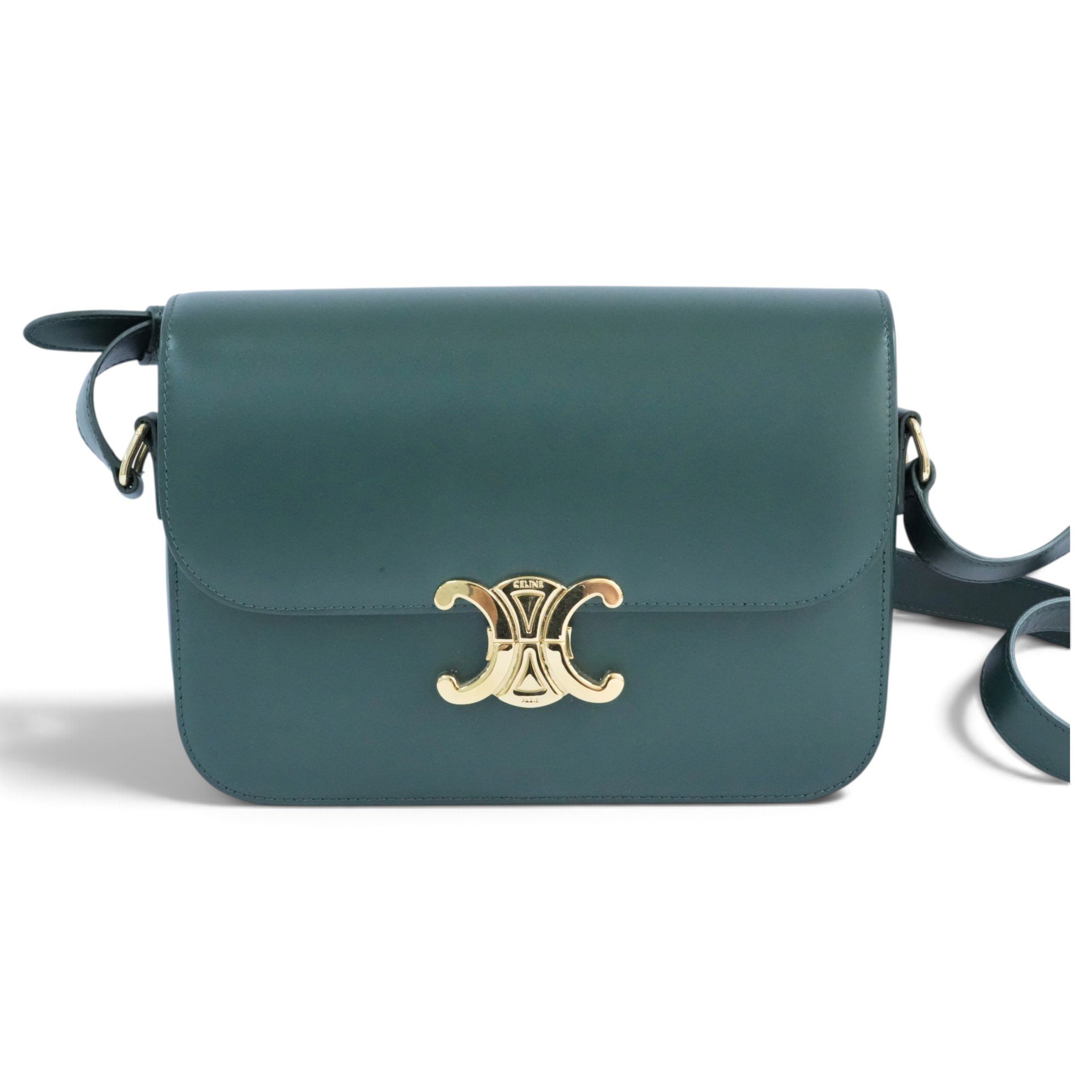 Triomphe leather handbag