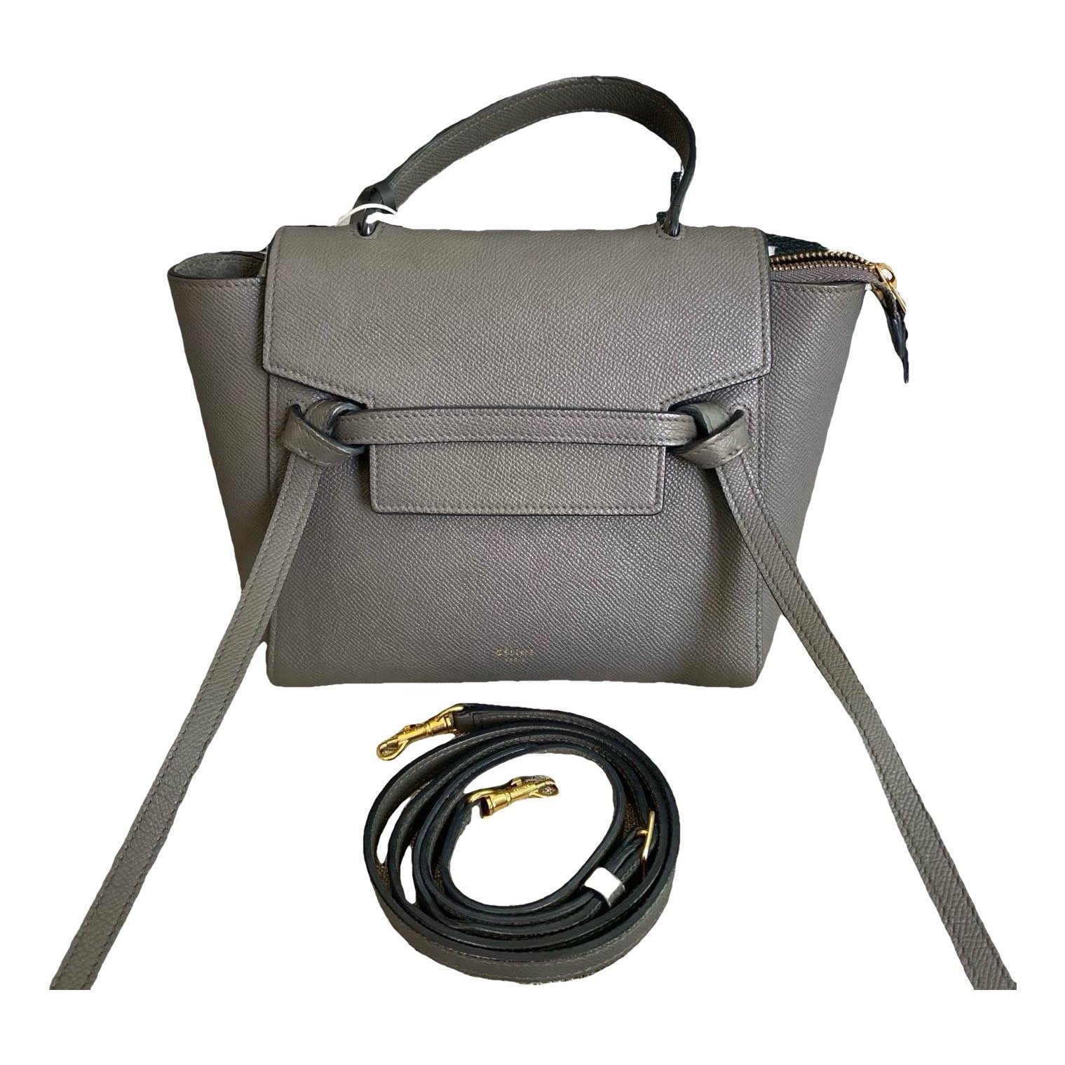 Belt leather handbag
