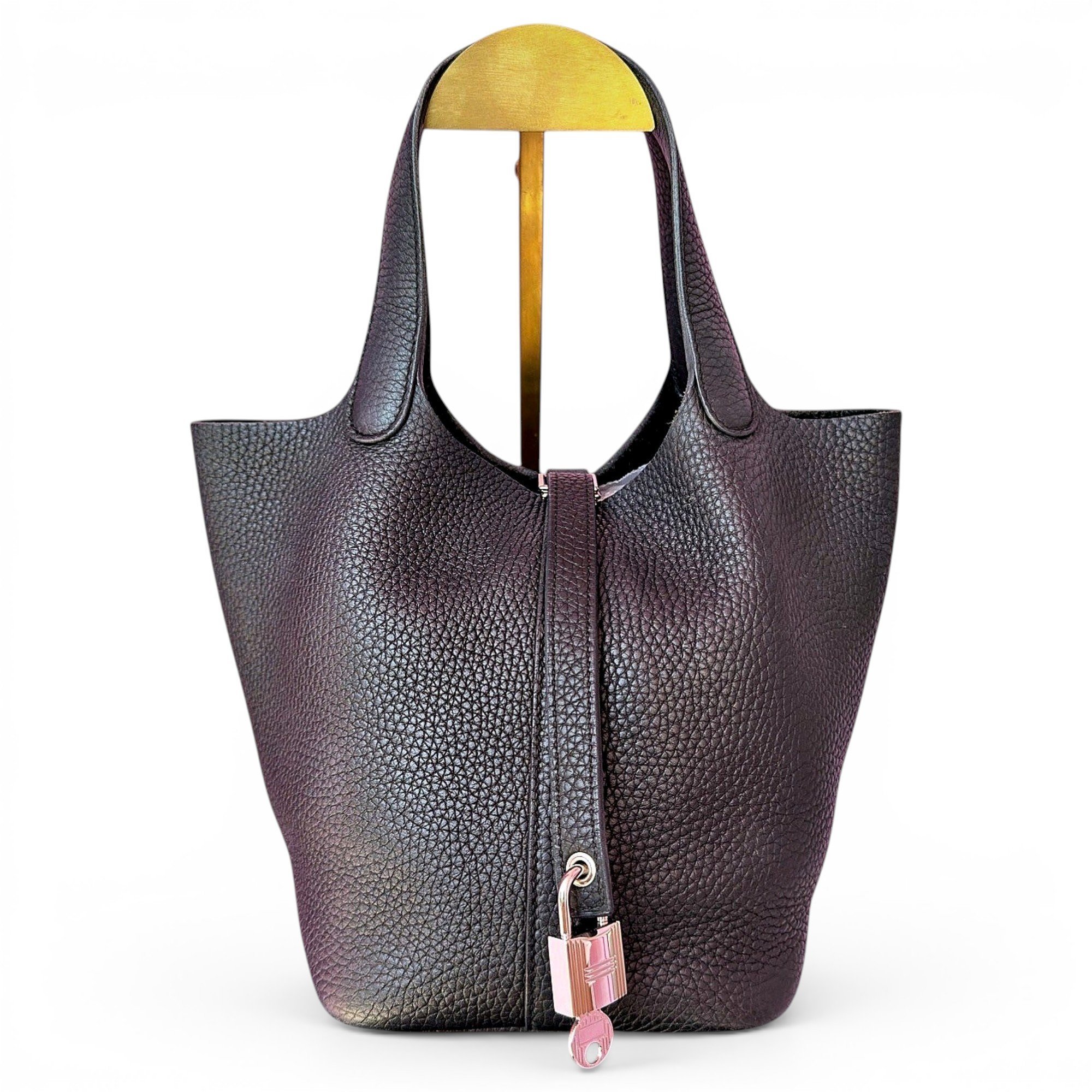 Picotin leather handbag