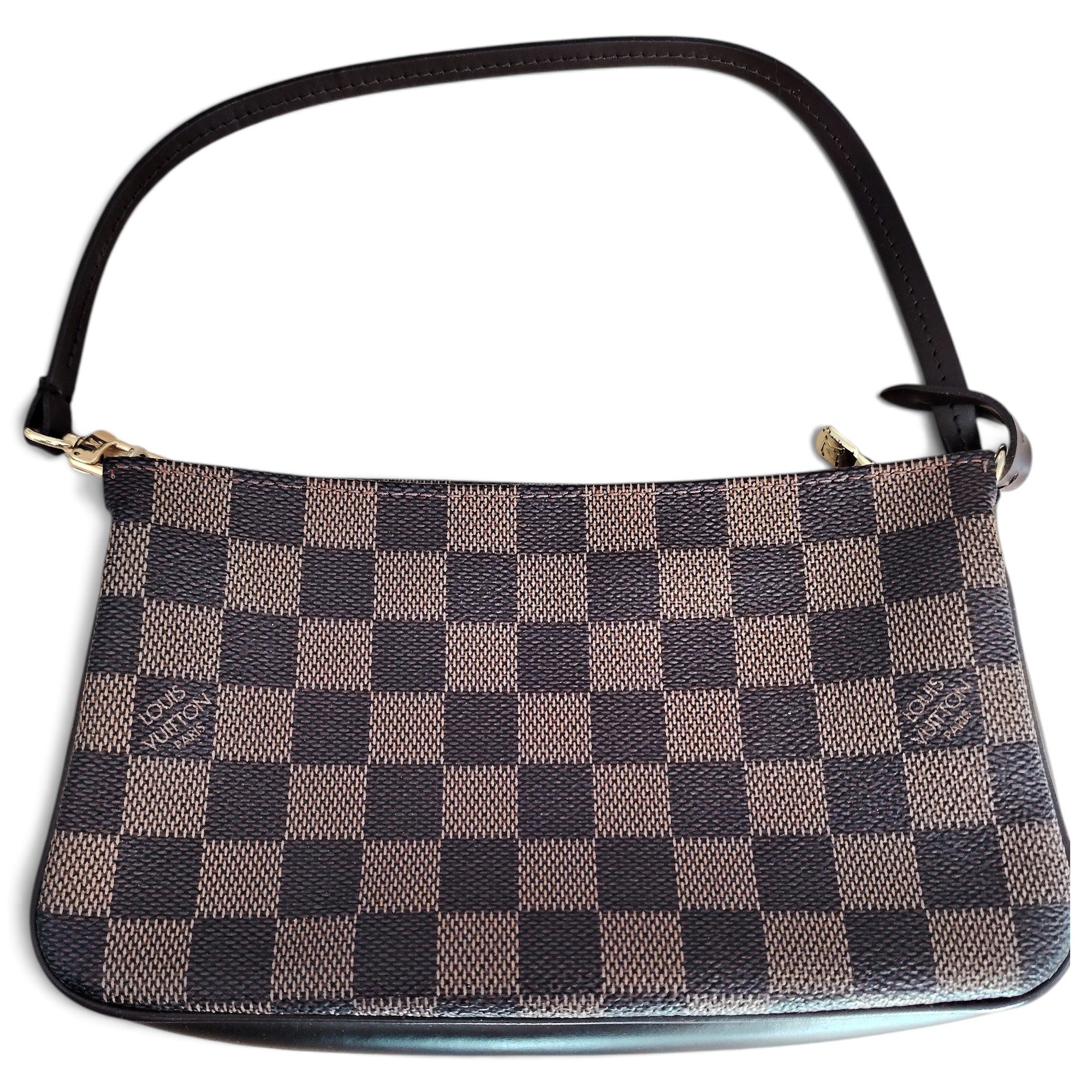 Leather clutch bag