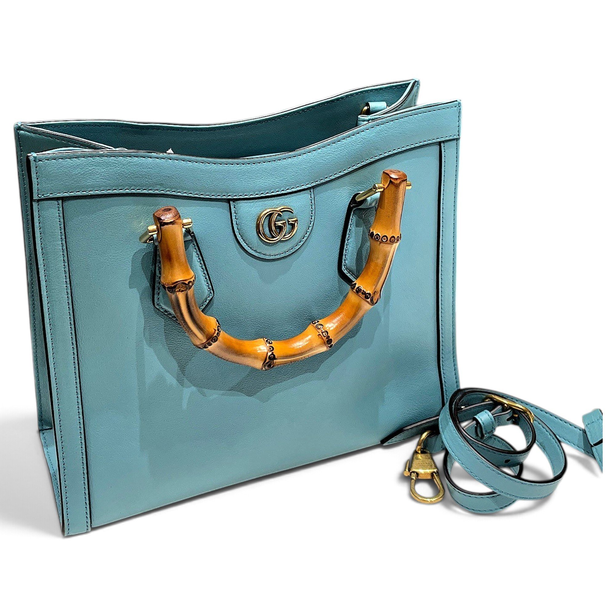 Diana Bamboo leather tote