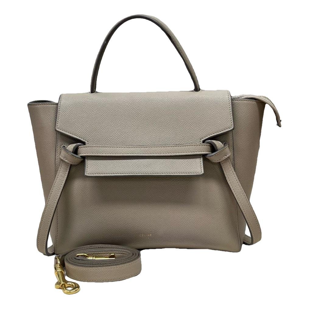 Belt leather handbag