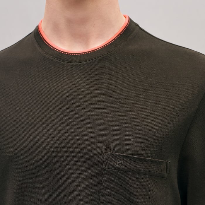 Kaki "Piqures Sellier" T-shirt