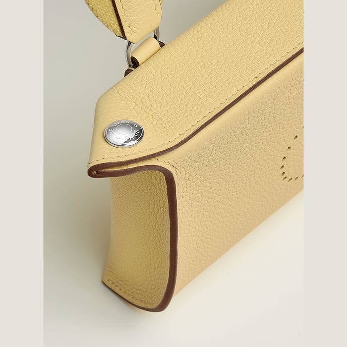 Jaune Poussin Hermès Videpoches Bag