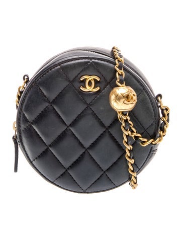 Pearl Crush Round Chain Crossbody