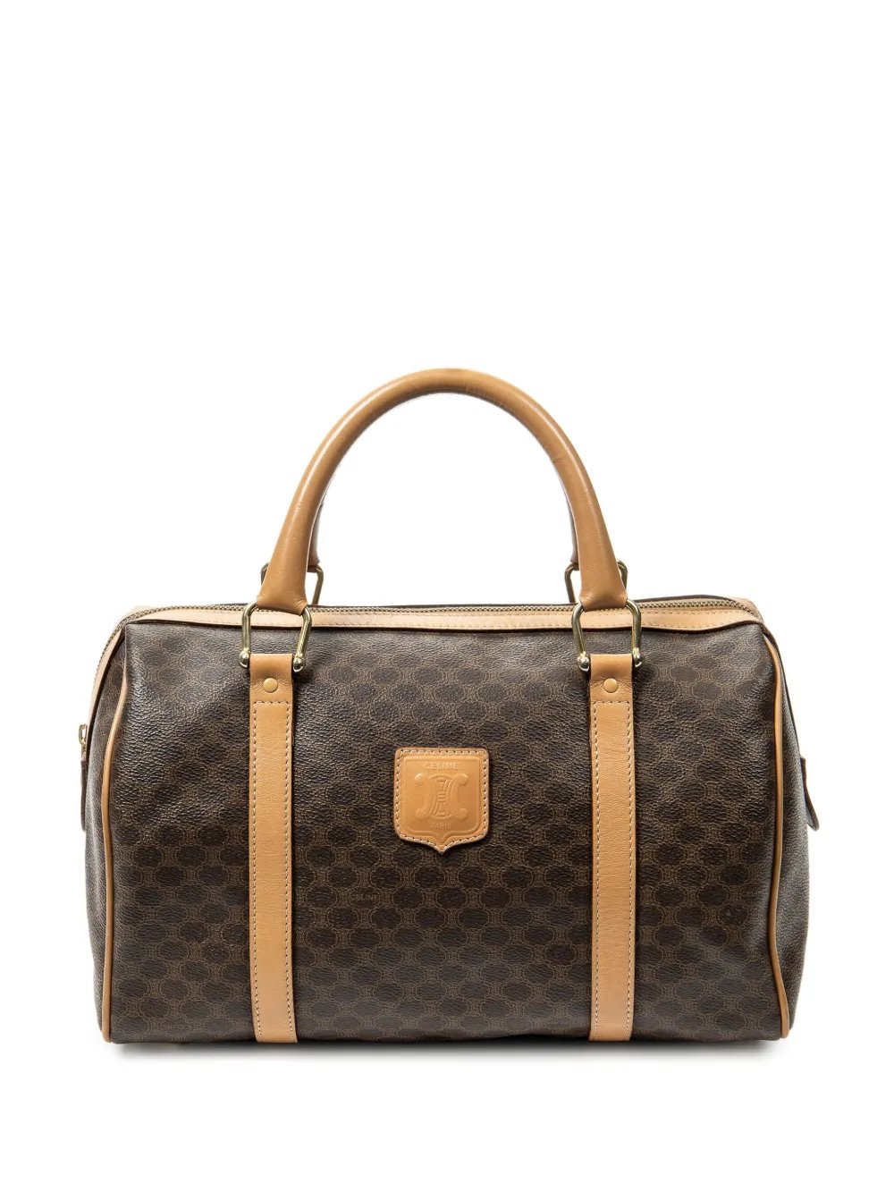 1990s Macadam-print top-handle bag