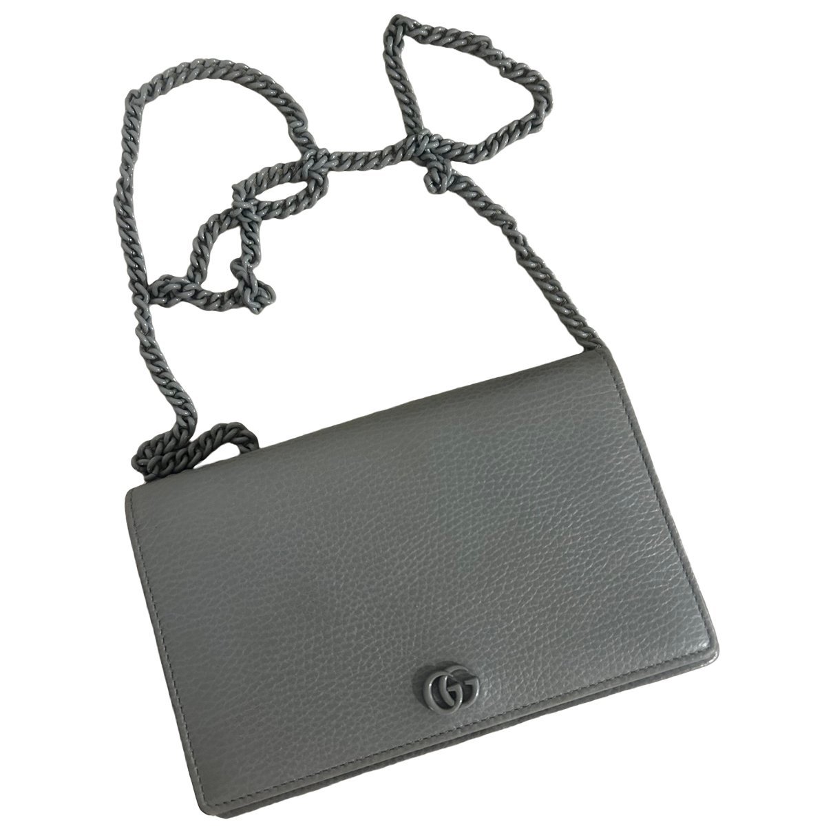 GG Marmont Chain Flap Wallet leather crossbody bag