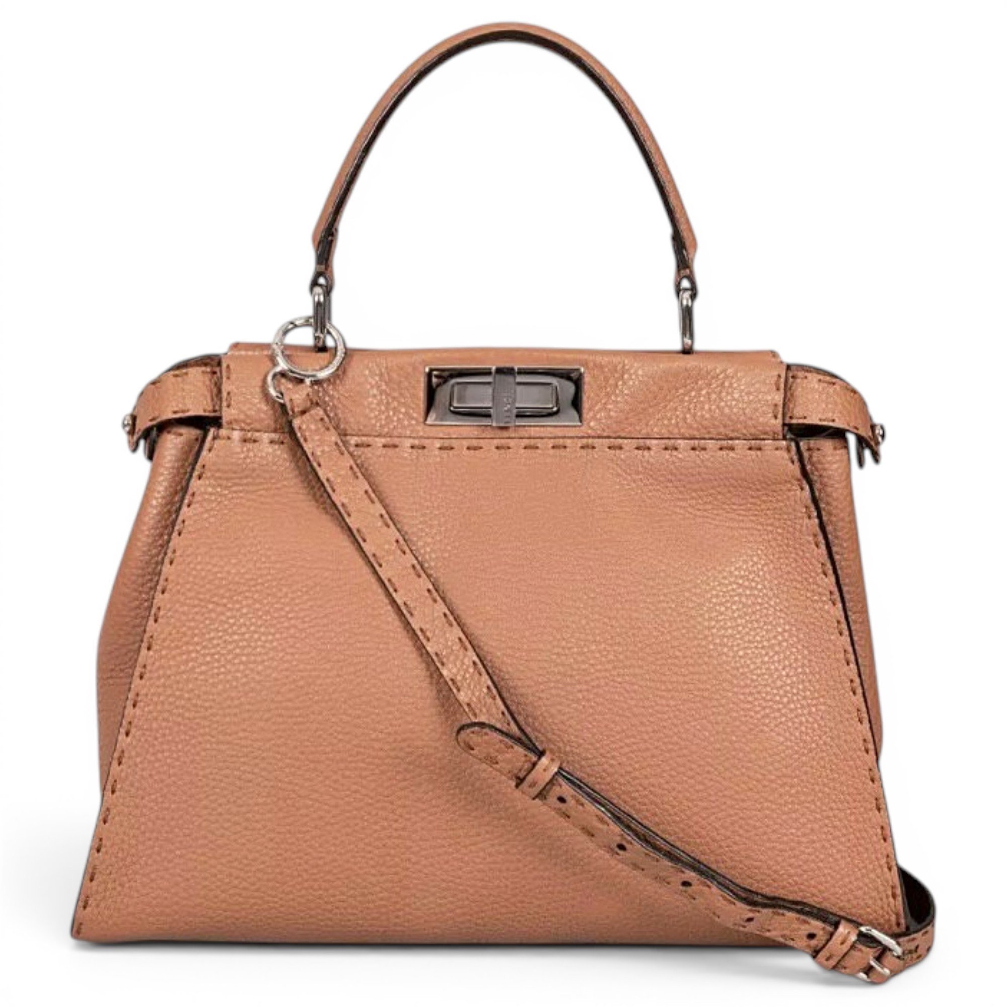 Peekaboo leather handbag