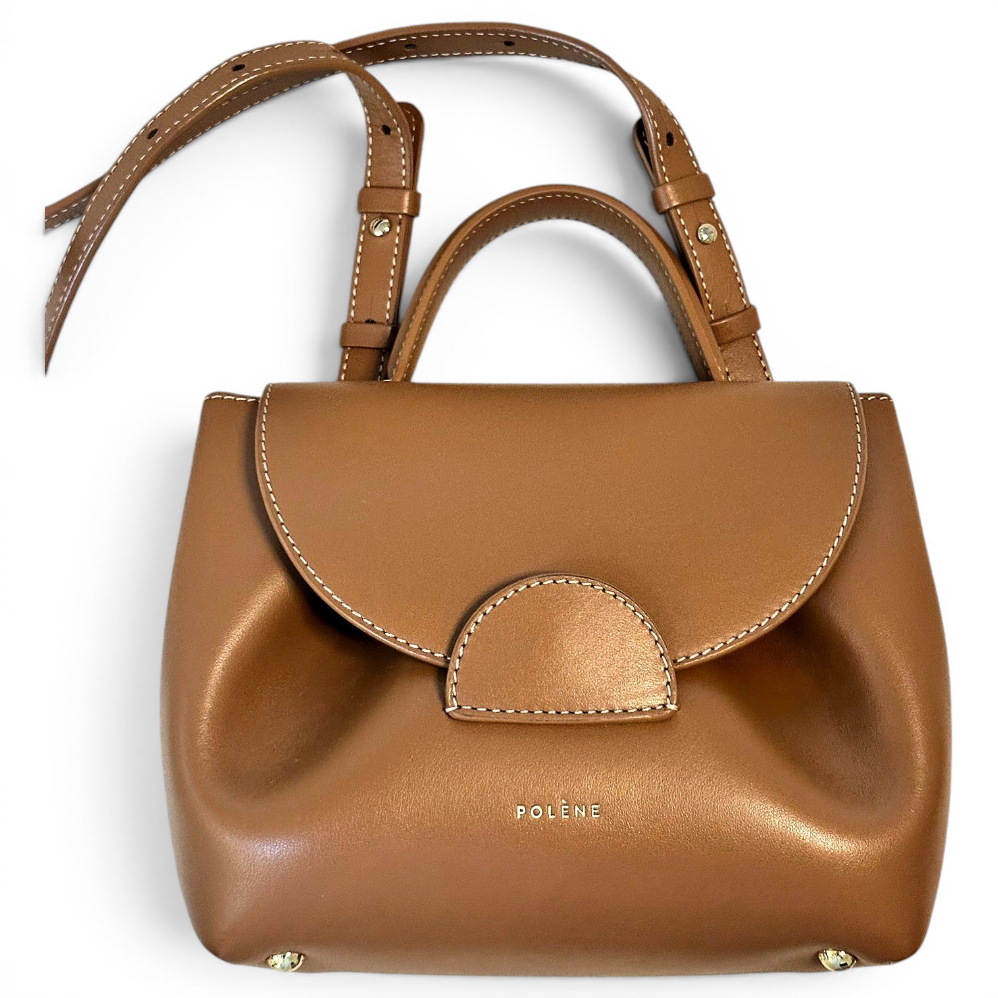 Numéro un nano leather handbag