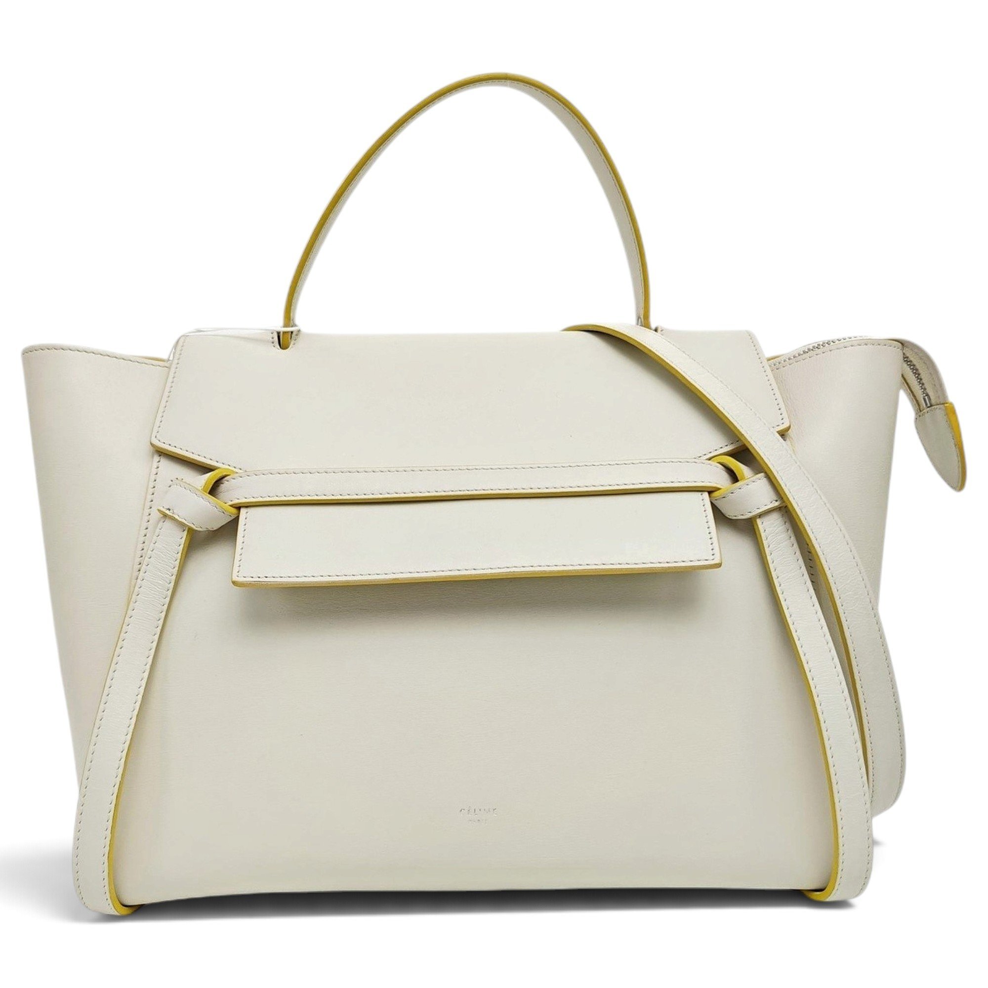 Belt leather handbag
