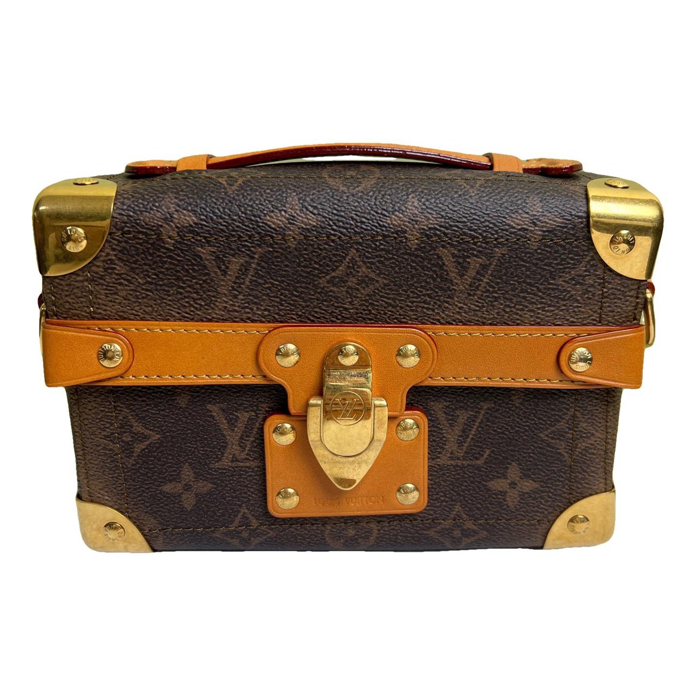 Petite Malle leather handbag