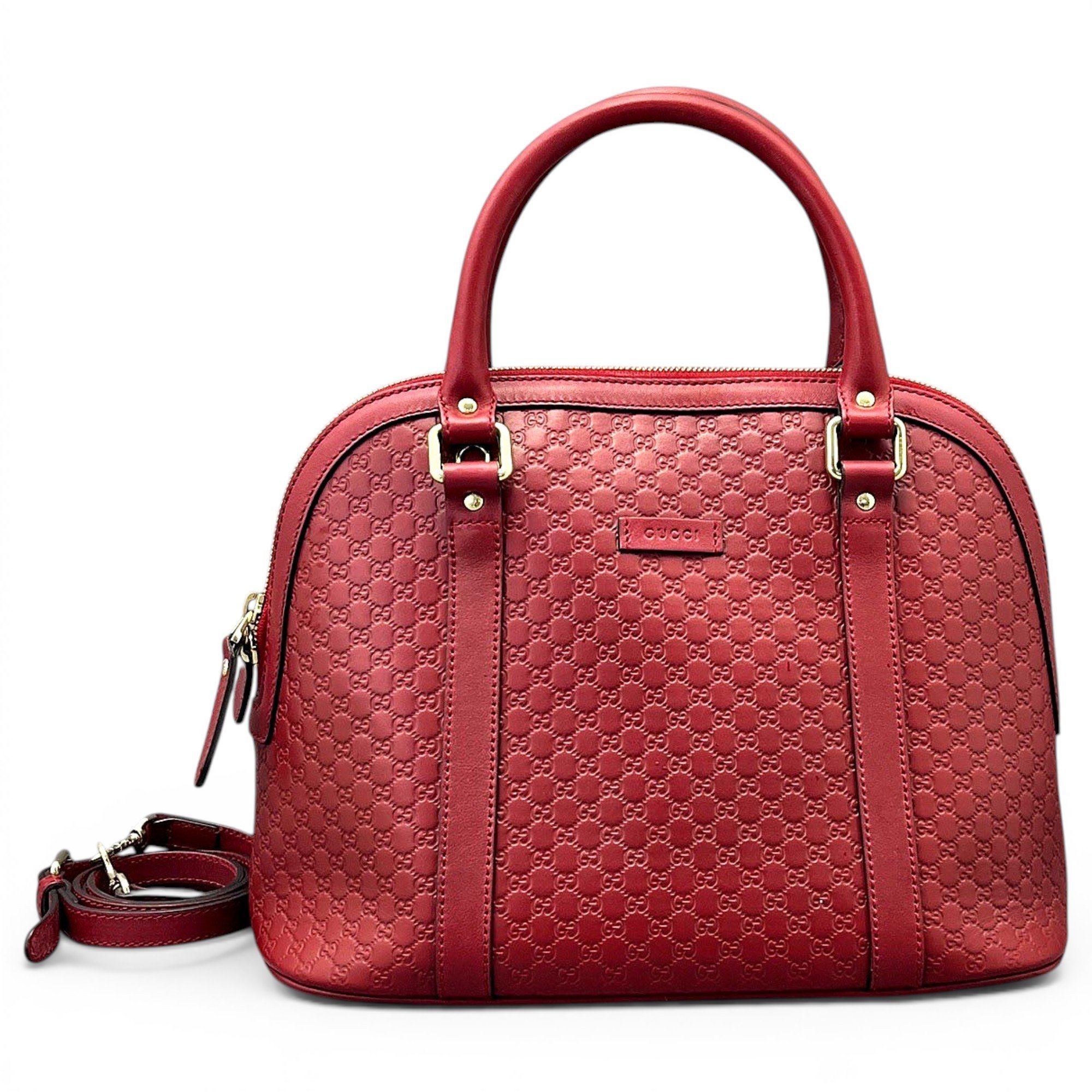 Dôme leather handbag