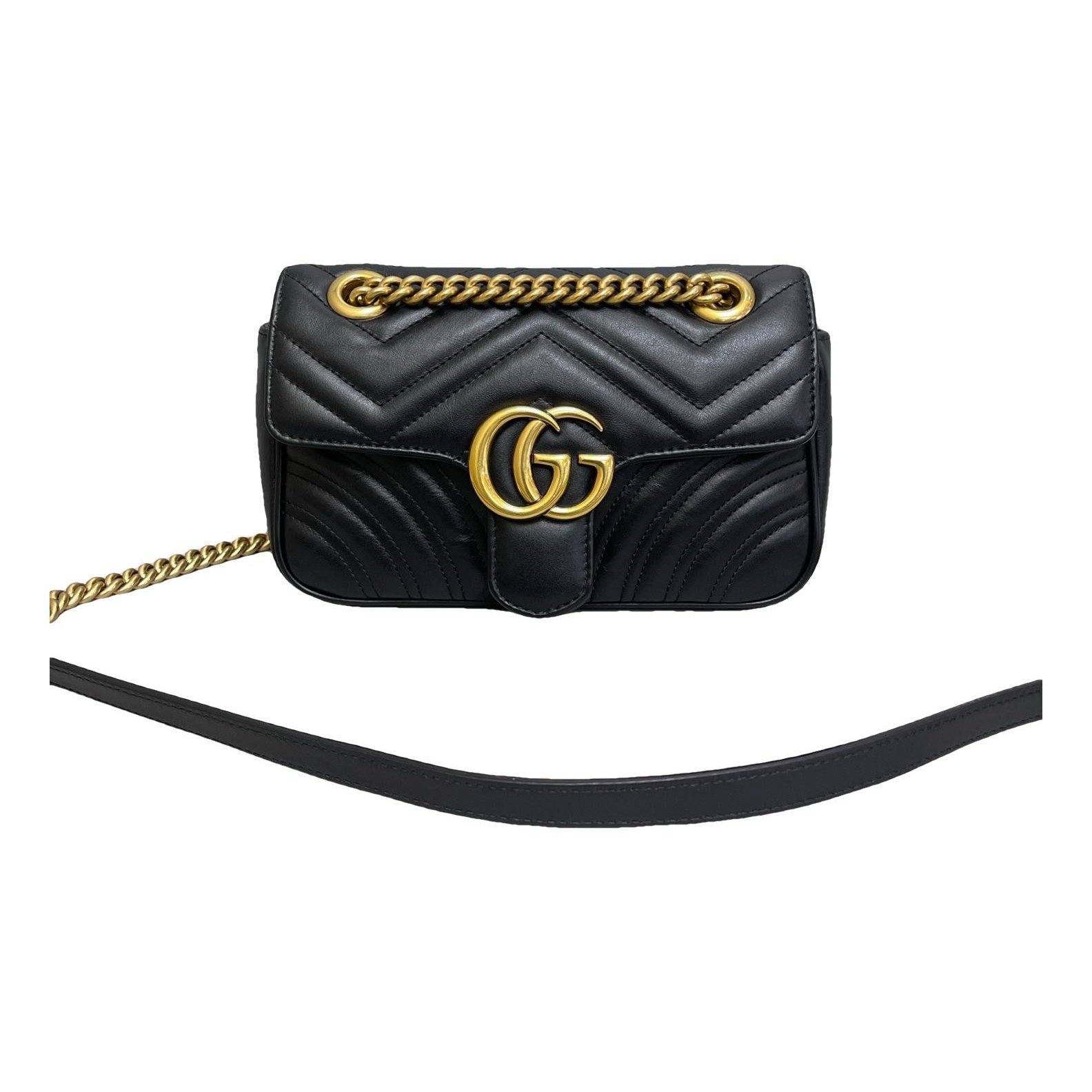 GG Marmont Flap leather handbag