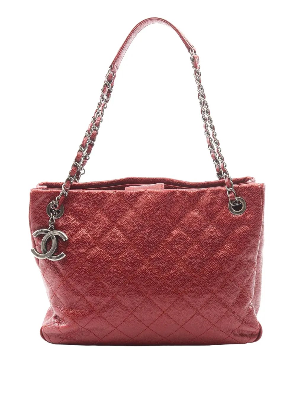 2012-2013 Quilted Glazed Caviar CC Crave tote bag