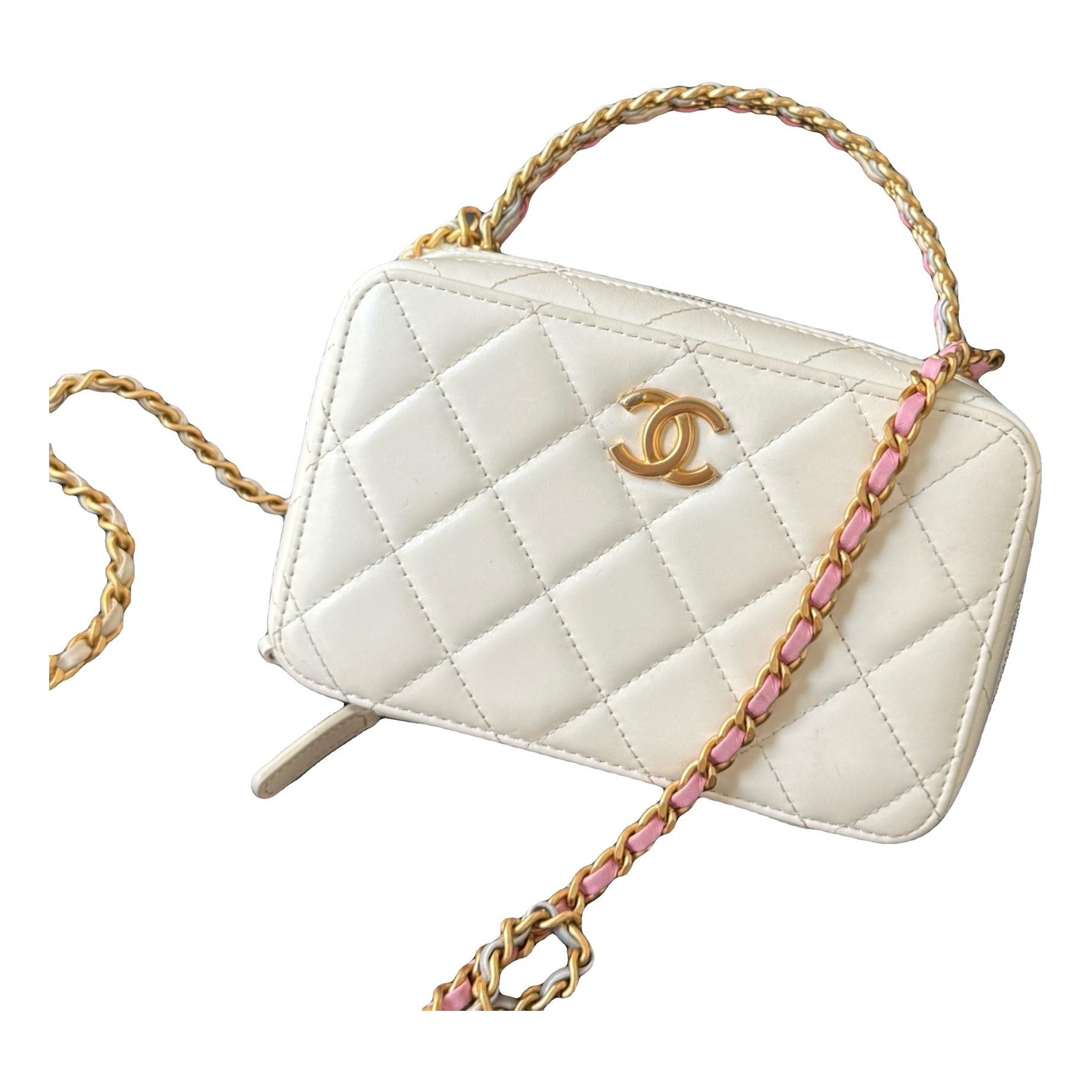 Trendy CC Vanity leather handbag