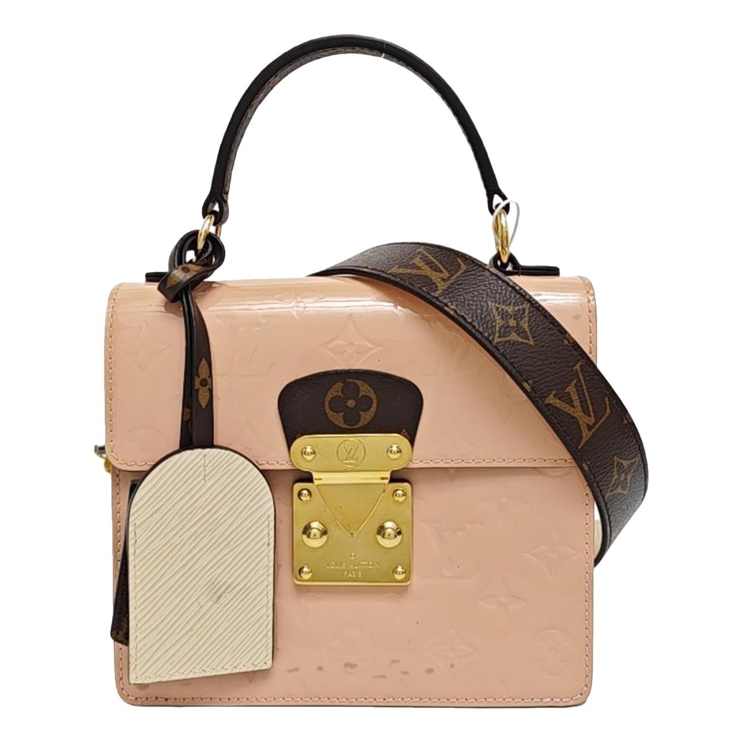 Spring street patent leather handbag