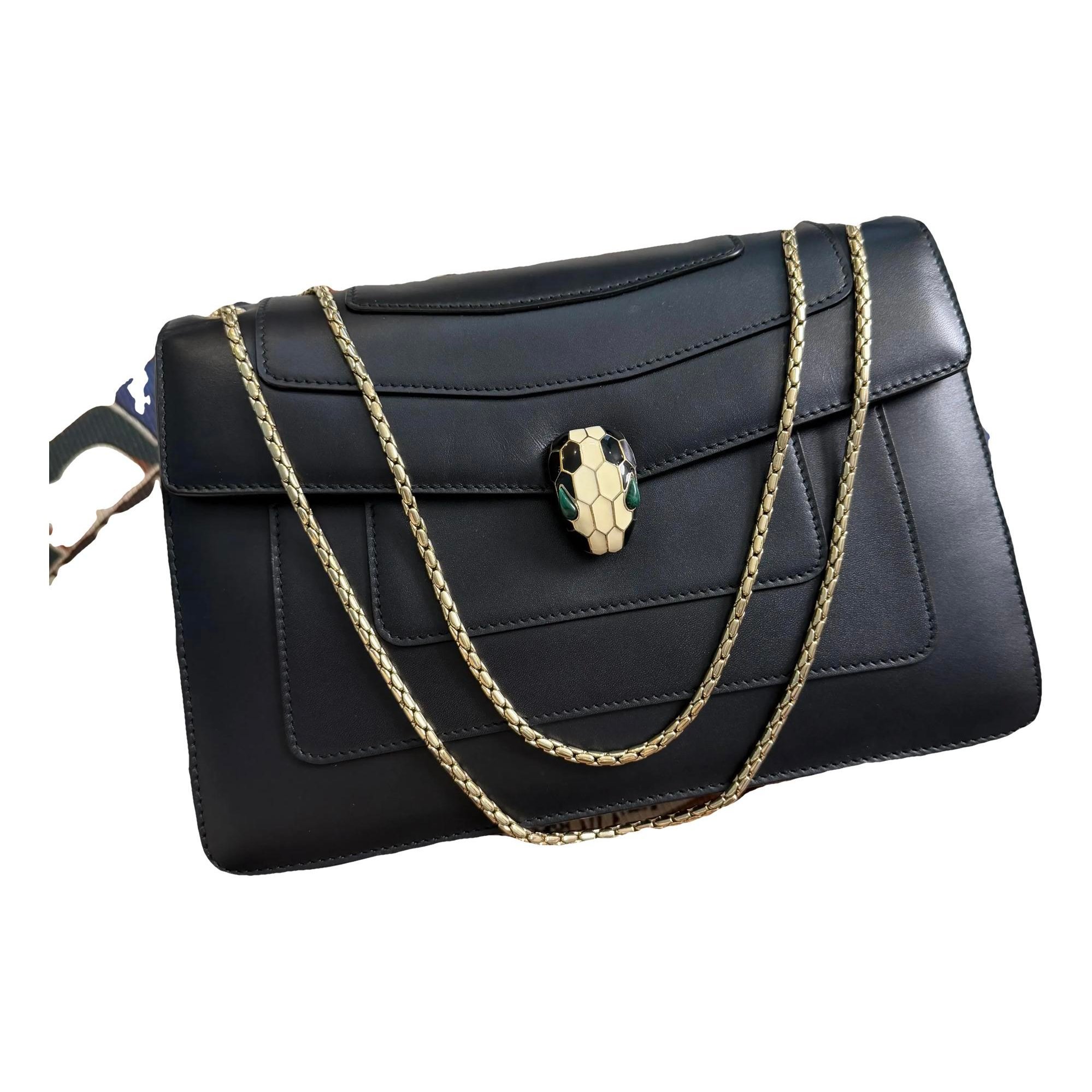 Serpenti leather handbag