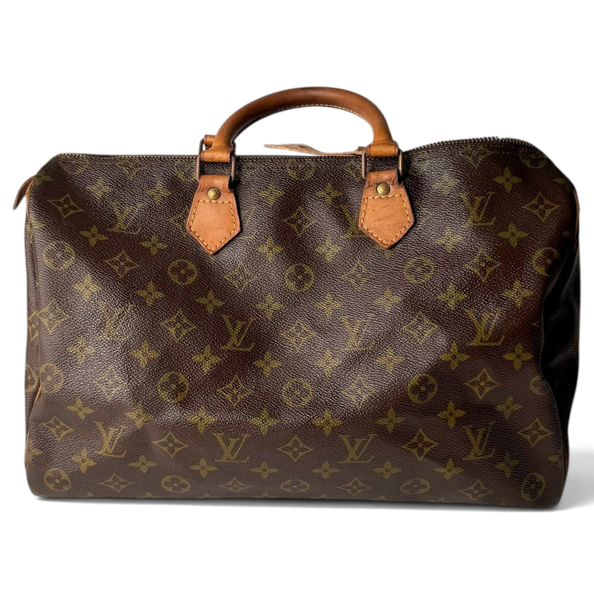 Speedy leather bowling bag